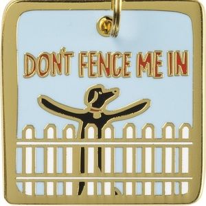 Primitives By Kathy - Don’t Fence Me In Collar Charm - Dog